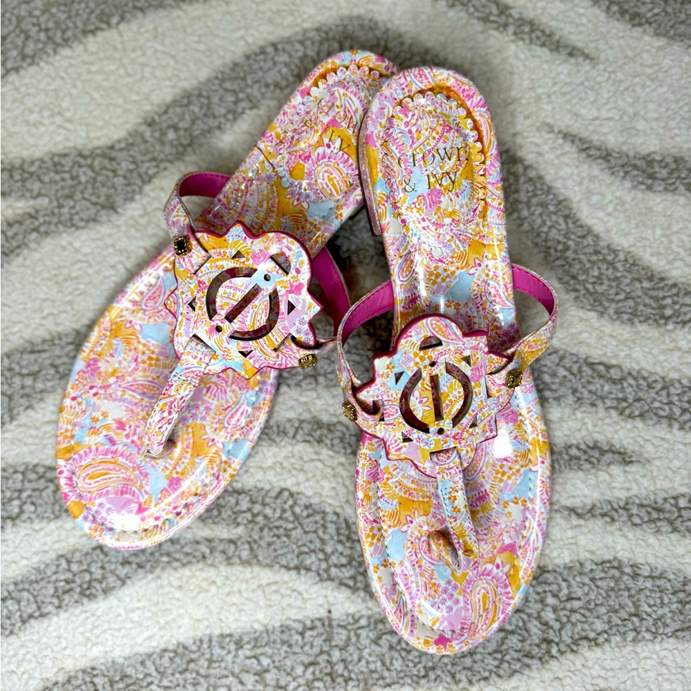 Floral Paisley Sandals || 8